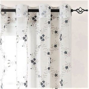 Set of 2 Semi Sheer Curtains 55" x 84" each panel